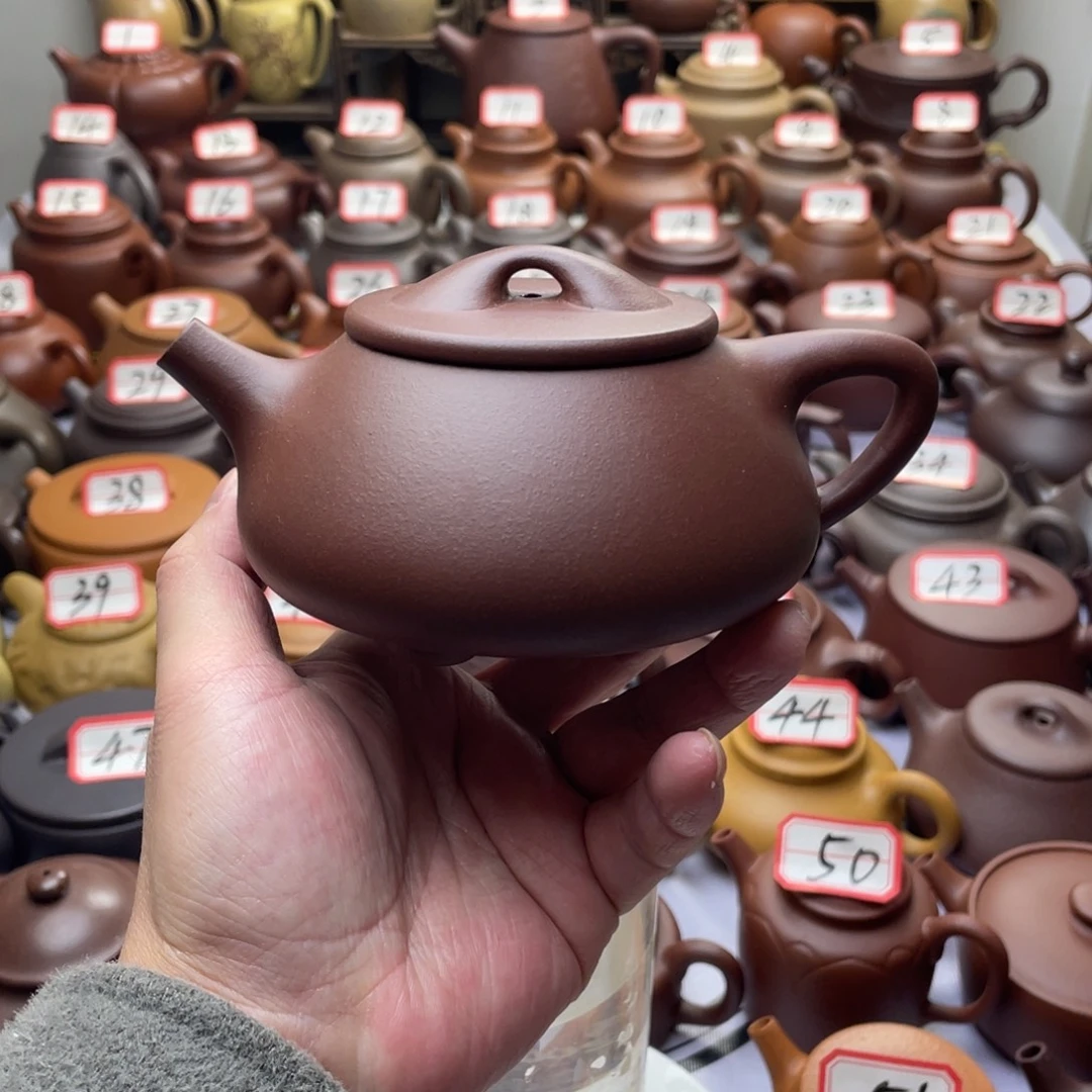 紫砂茶壶宜兴紫砂半手工