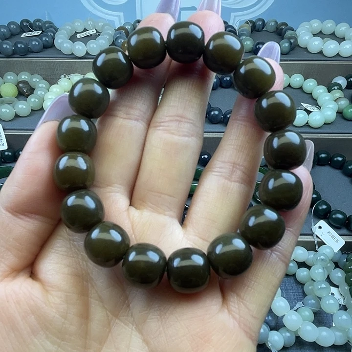 和田玉未镶嵌手链