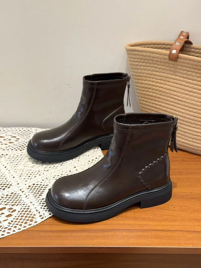 【99050】女鞋新款 瘦瘦靴 马丁休闲女鞋