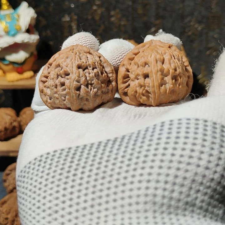 文玩核桃把件元**条三角白