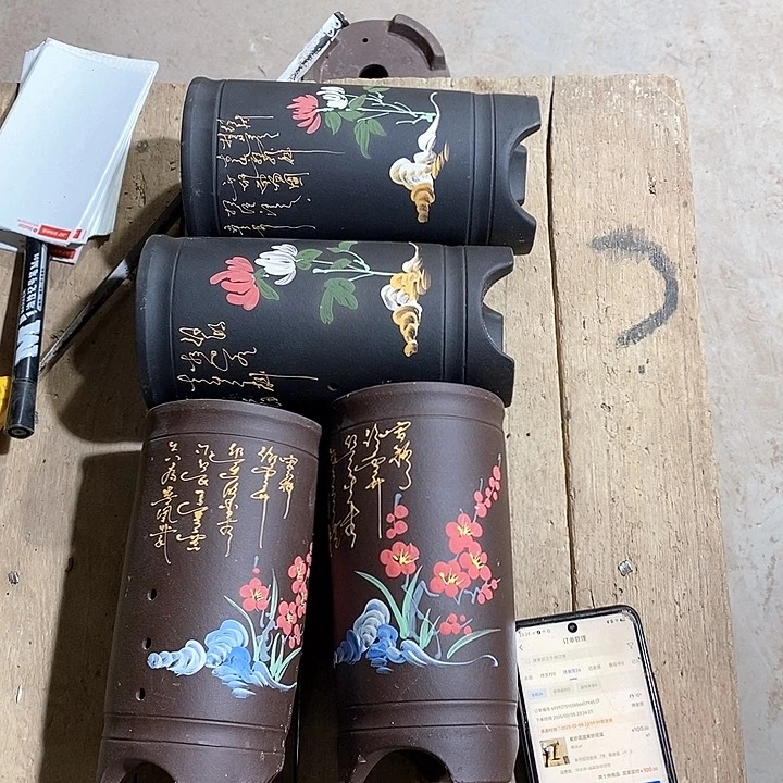 紫砂花盆紫砂花盆