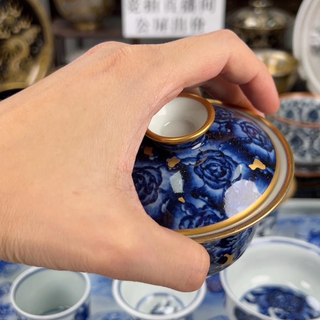 风***露瓷片景德镇手工手绘陶瓷
