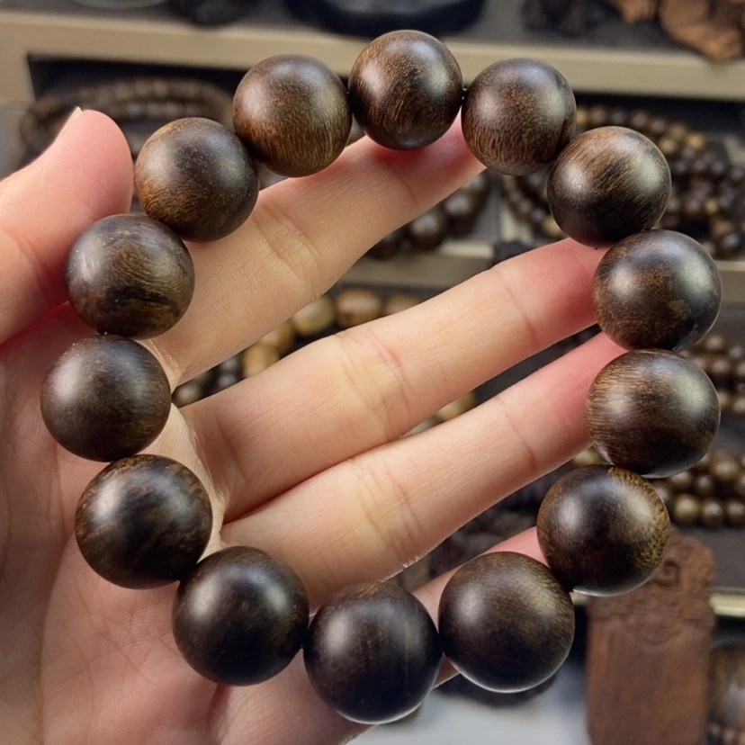【闪购商品】沉香手串M***王越南芽庄白奇楠留疤玉化