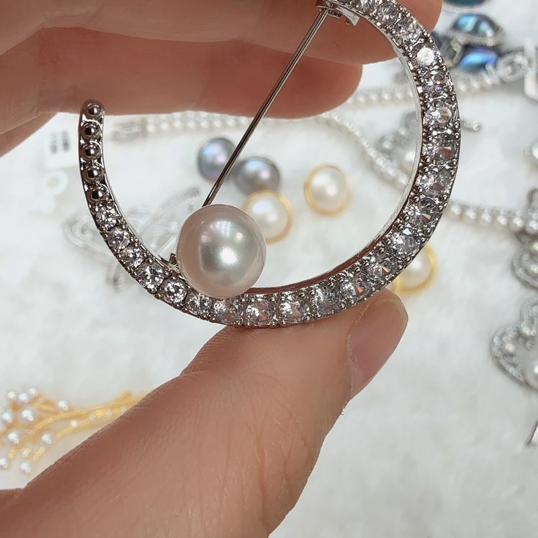 淡水珍珠发饰未镶嵌