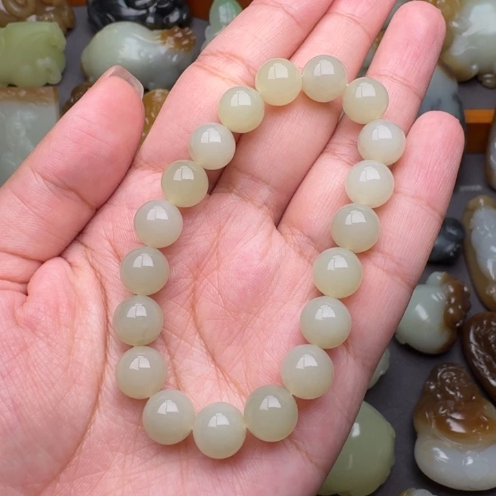 和田玉手串未镶嵌