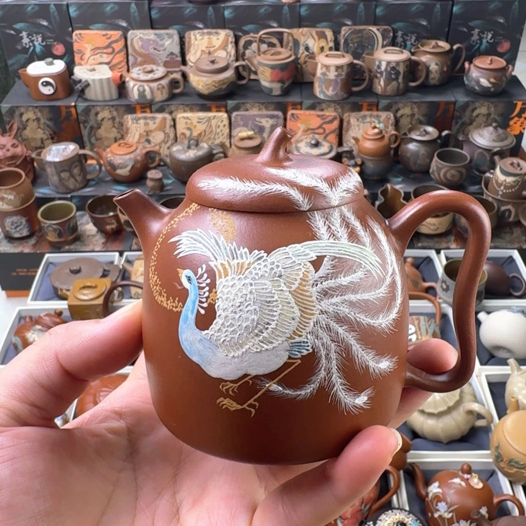 茶壶紫砂200cc原矿精工半手