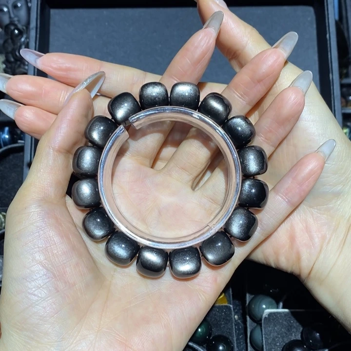 黑曜岩手链未镶嵌M**L