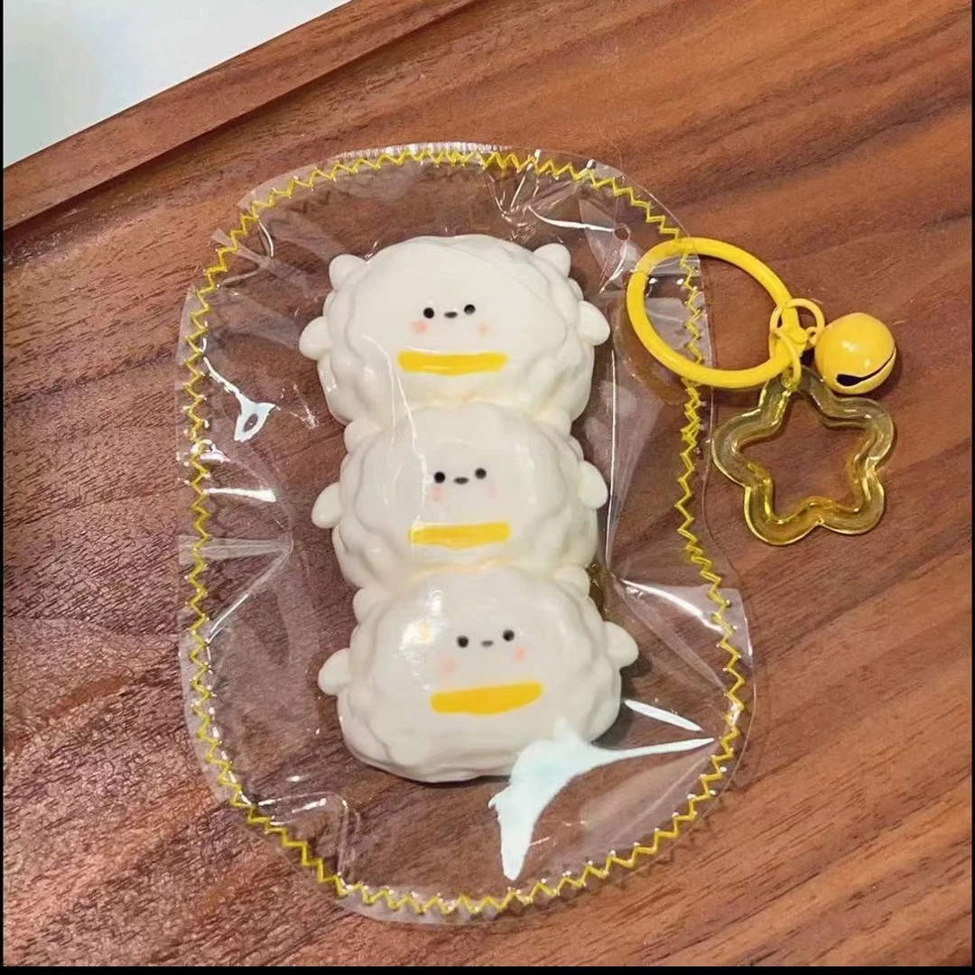 5号壳大大捏捏乐解压玩具小羊三连手工制作默认瑕疵