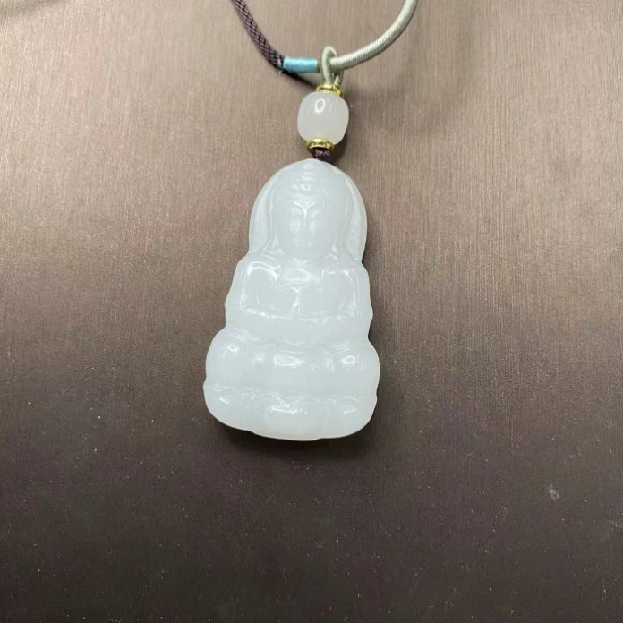 金丝玉观音吊坠 D16007