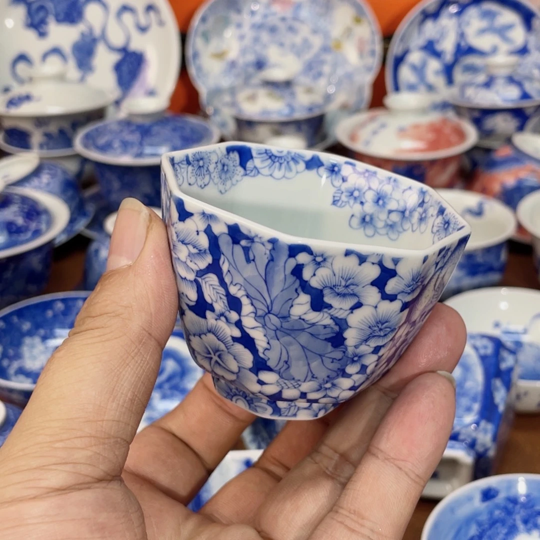 陶月楼 柴窑 八方镶器