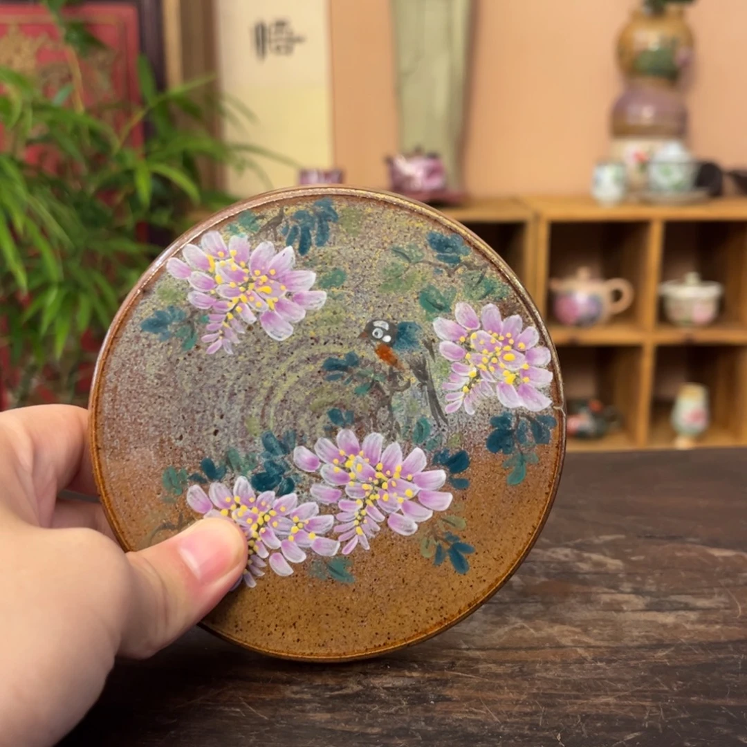柴烧手工手绘陶瓷
