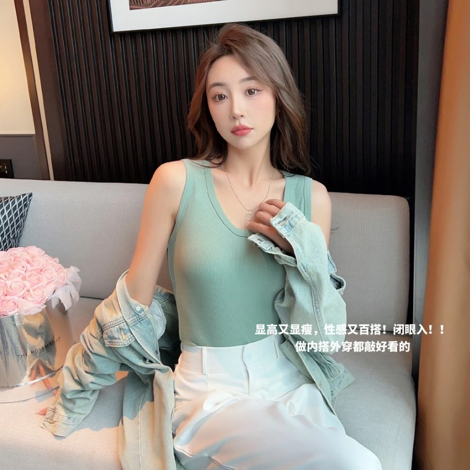 【内搭叠穿神器】简约纯色螺纹背心1116.Q