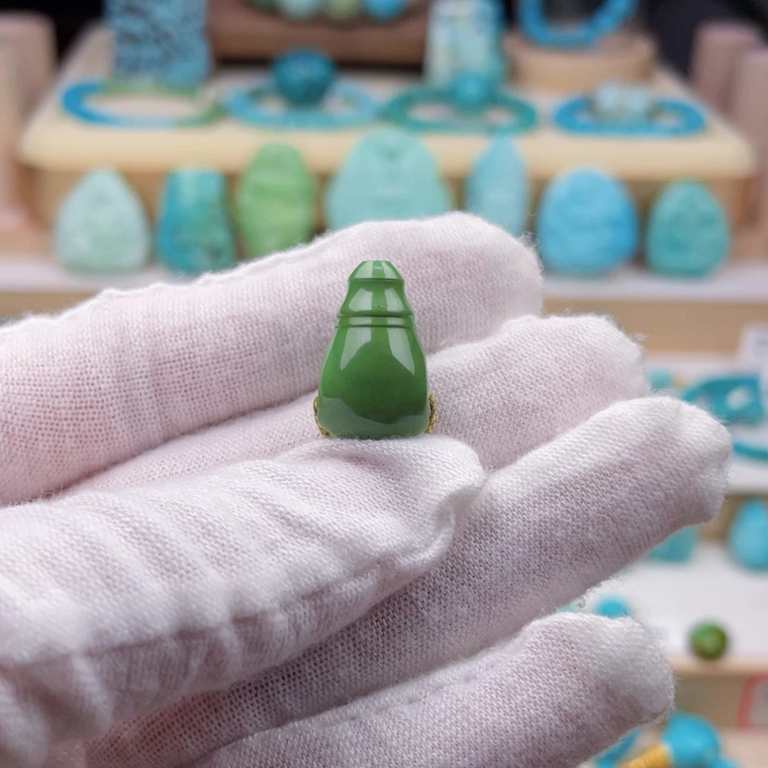 未镶嵌绿松石珠宝奇石11.3毫米