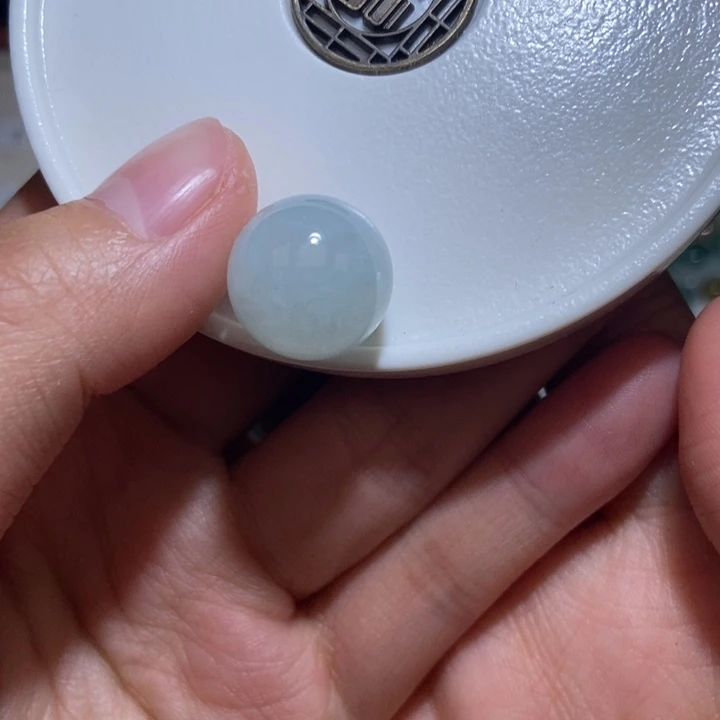 翡翠散珠卡15缅甸翡翠单珠