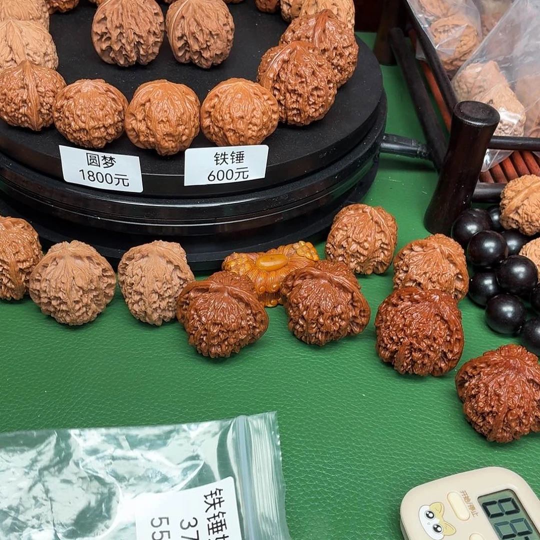 闲***魚核桃手串/手链麻核桃铁锤福利价