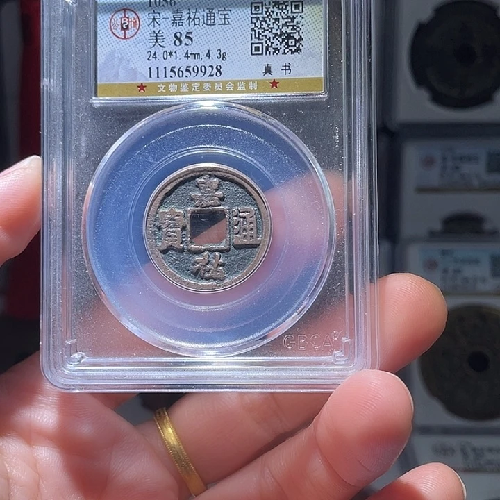 铜轩缘 嘉祐通宝编号9928