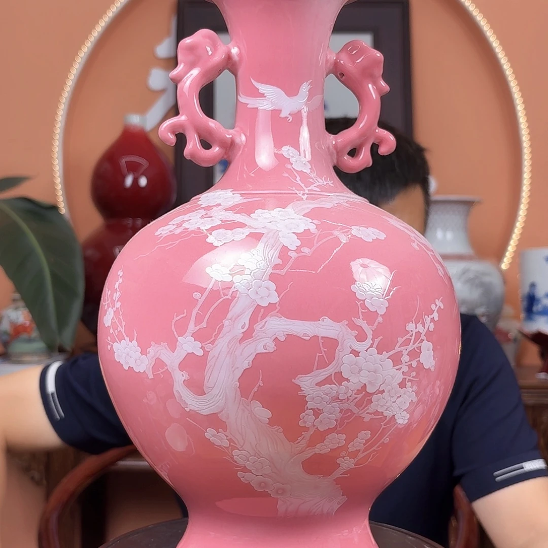 景德镇陶瓷手工花瓶
