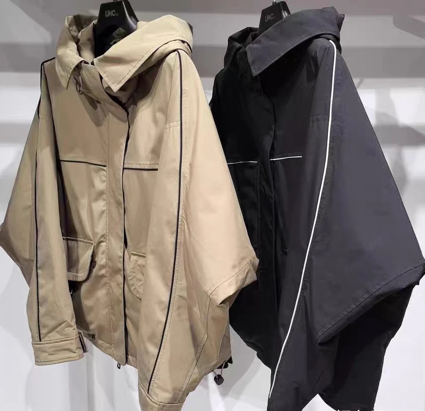 LINC金羽杰蝙蝠袖宽松轻薄羽绒服2119