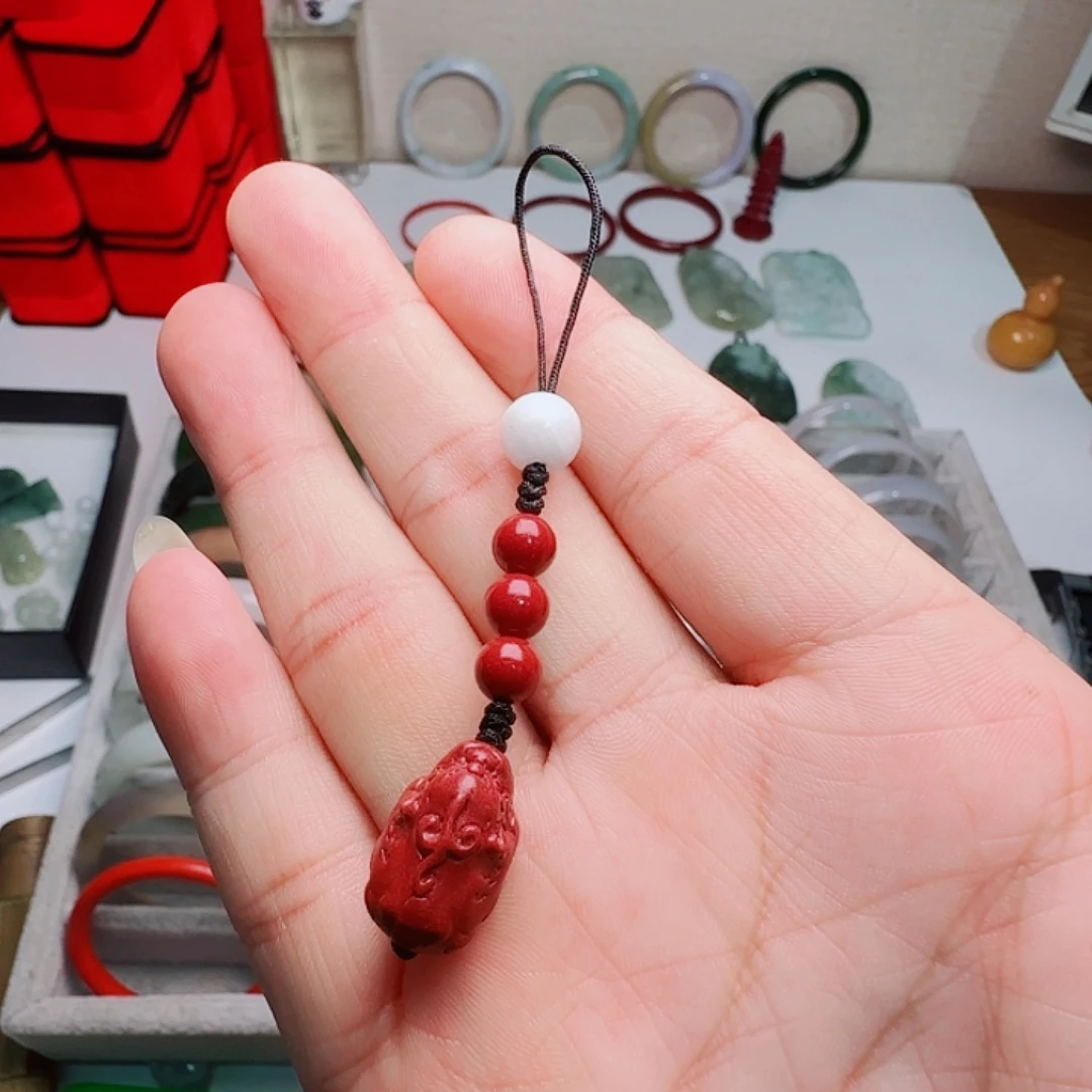 洋***颈饰未镶嵌翡翠貔貅转运珠