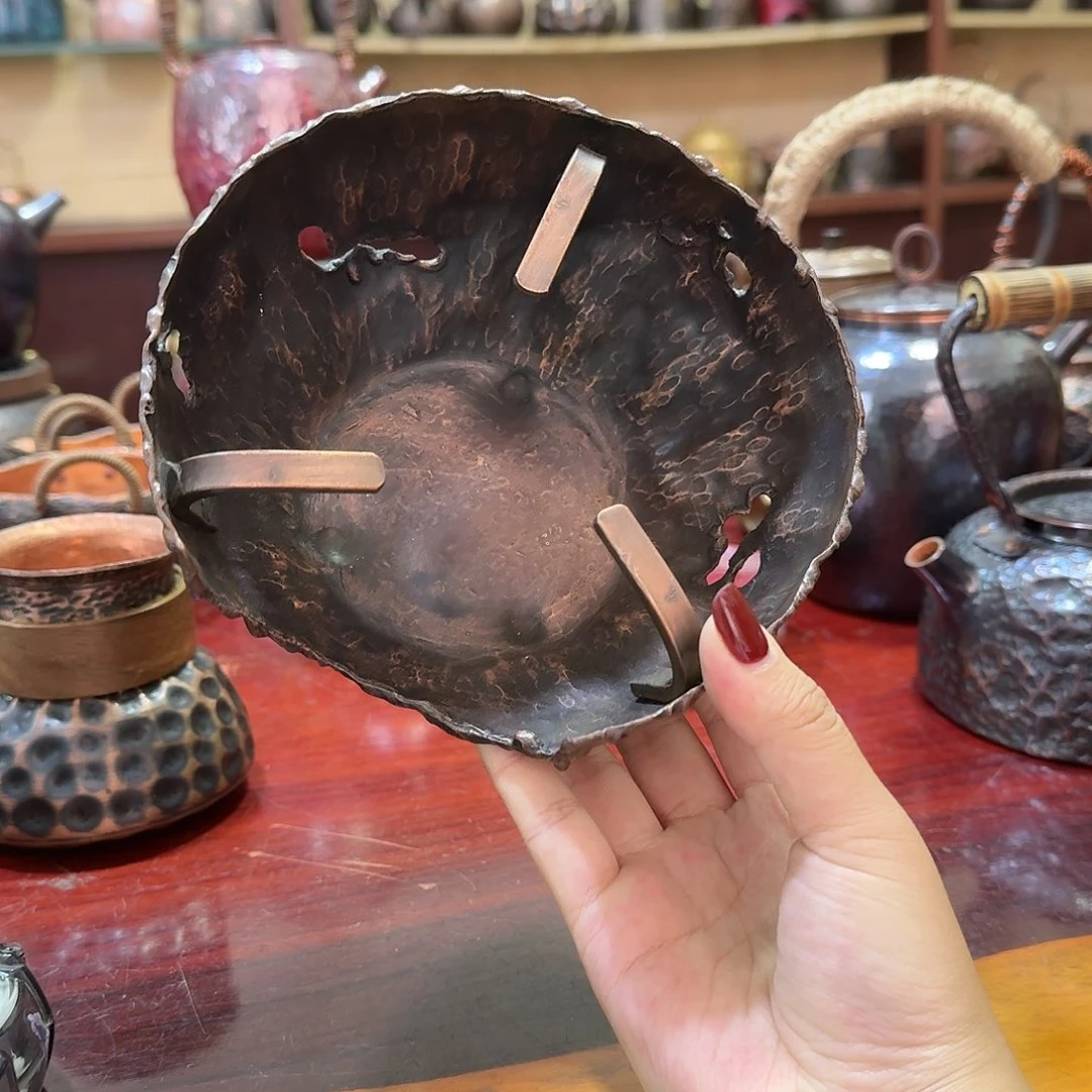 紫铜炭炉手工一个