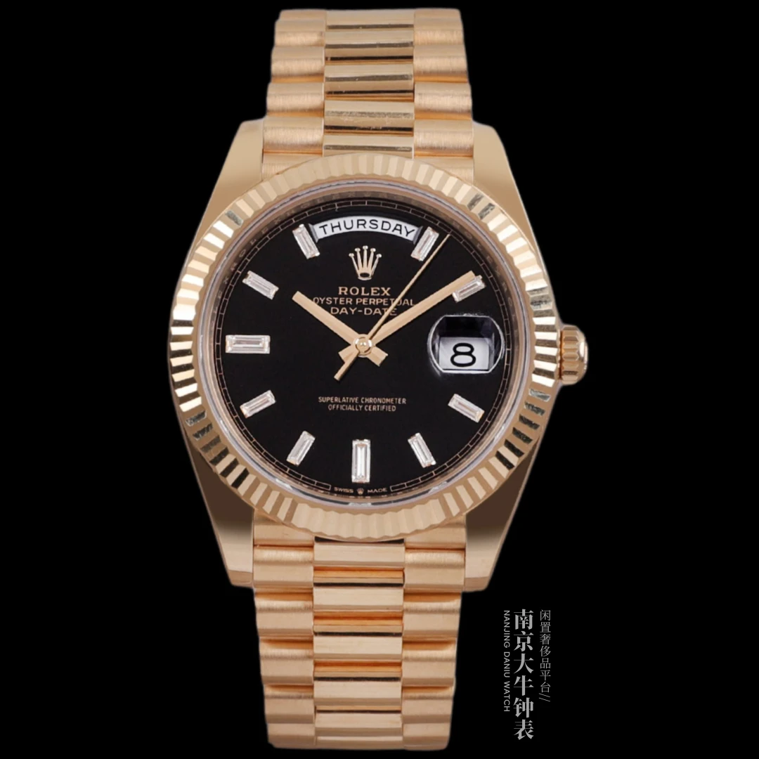99新 Rolex/劳力士 大牛/25年全套/228238黑冰糖/40mm