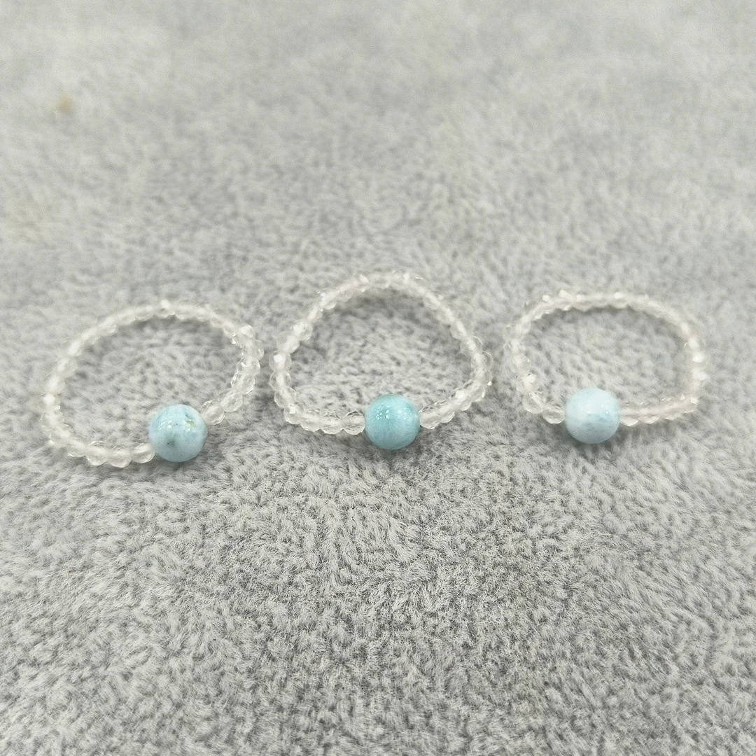 【村有晶品】原创白水晶戒圈 多样性发一件  472ZBQT