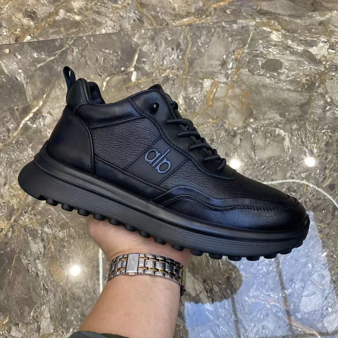 真皮男棉鞋冬季新款男士纯皮百搭加绒保暖休闲鞋舒适百搭运动鞋男