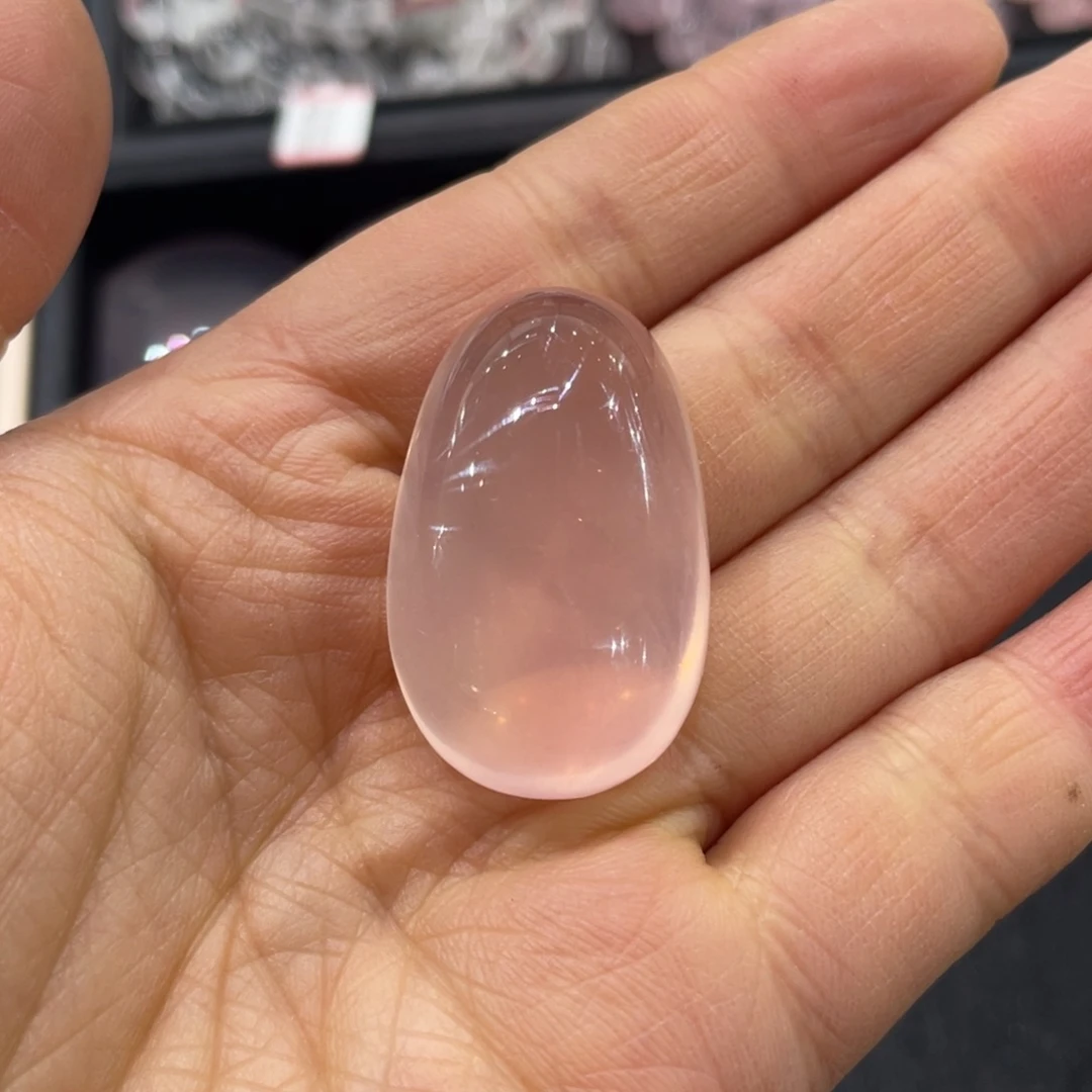 水晶吊坠未镶嵌粉水晶吊坠