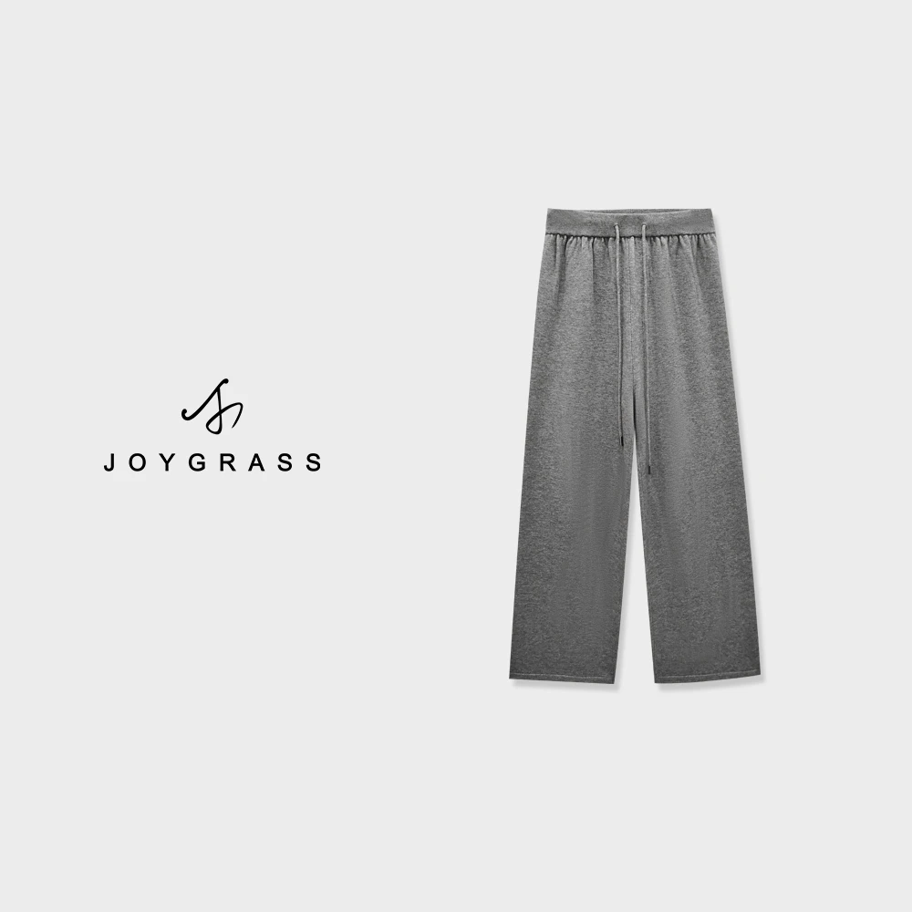 JOYGRASS(乔伊)简约舒适直筒时尚休闲裤K-05066