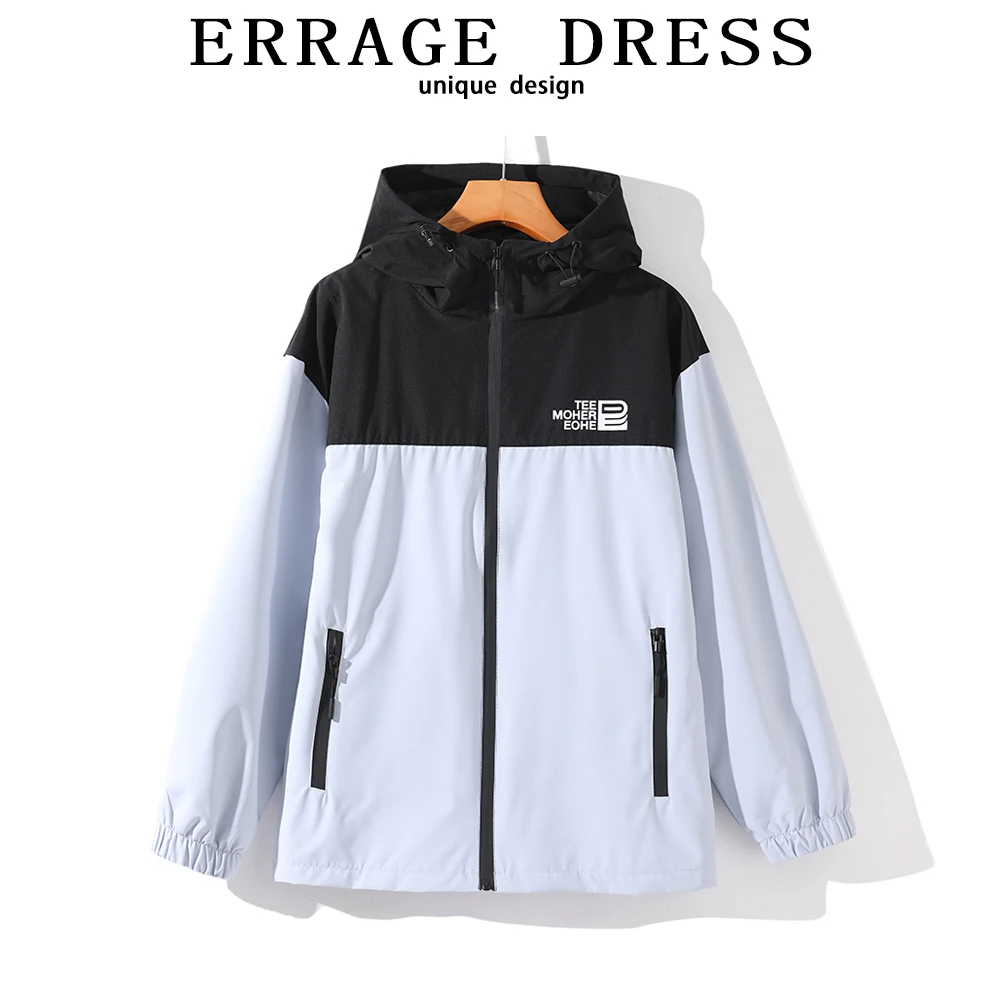 新款连帽户外冲锋衣情侣时尚运动防风防水外套男士春秋季夹克衫