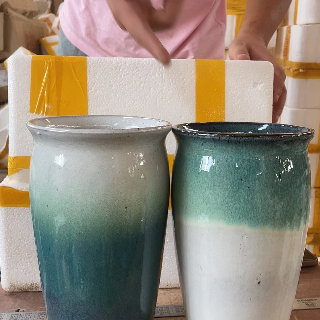 宜兴紫砂粗陶花盆