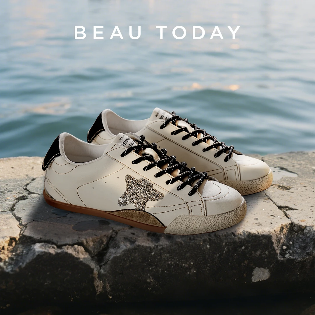 BeauToday百搭星星鞋女鞋2025新款女小白鞋