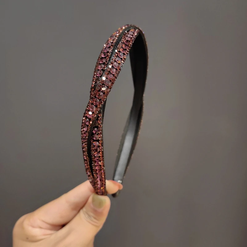 韩国施家钻发箍韩版头箍高颅顶显脸小发箍发卡百搭发箍头箍头饰女