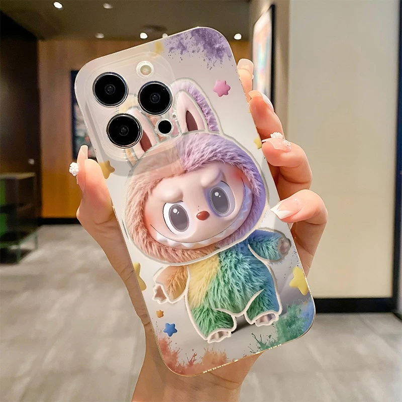 彩色拉布布适用于VIVOs20/s19手机壳X100/X80/X200全包iqoo12防摔