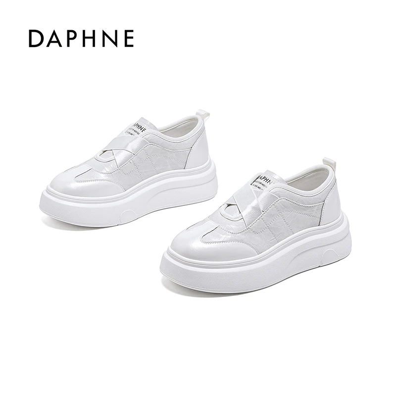 Daphne/达芙妮【达芙妮粉丝专享】秋季新款休闲板鞋小白鞋时尚百搭