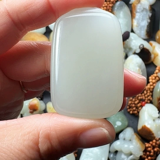 和田玉平安牌未镶嵌水*北