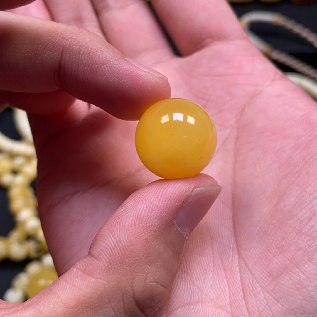 未镶嵌琥珀裸石单珠18规格