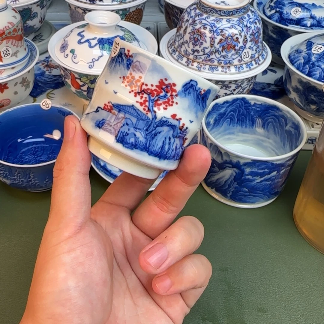 彦祖纯手工手绘茶具116