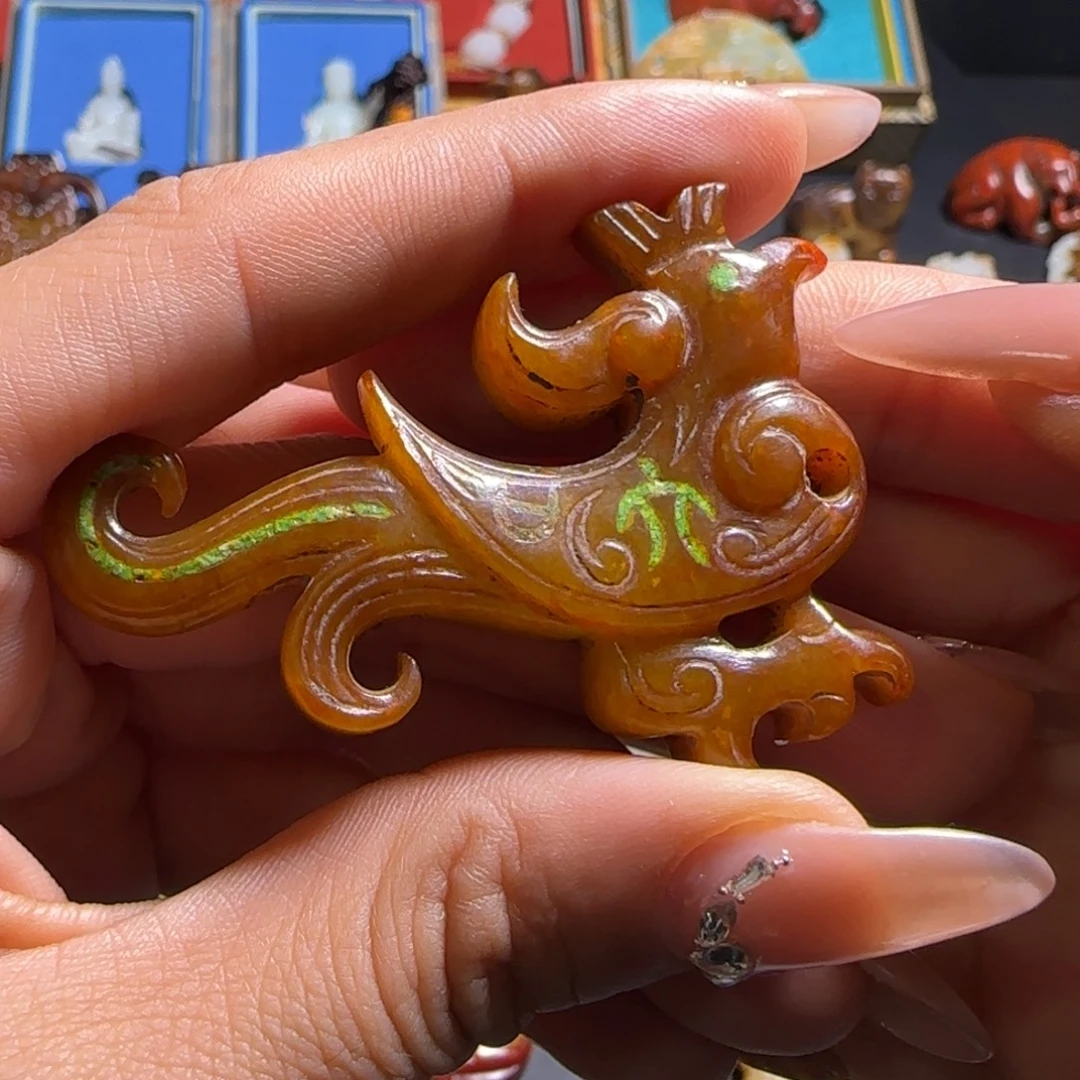 和田玉未镶嵌挂件