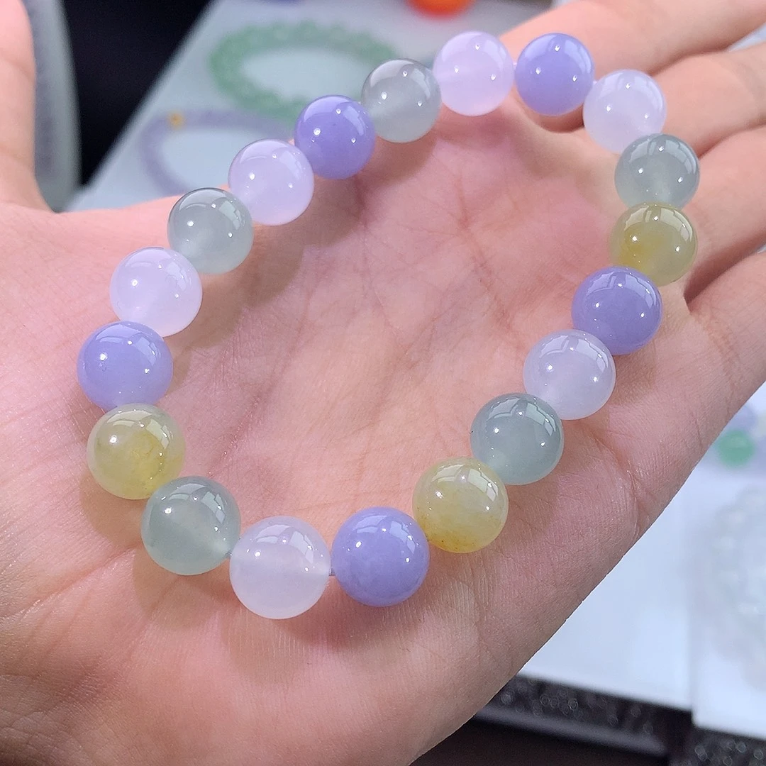未镶嵌手链翡翠冰多宝手串