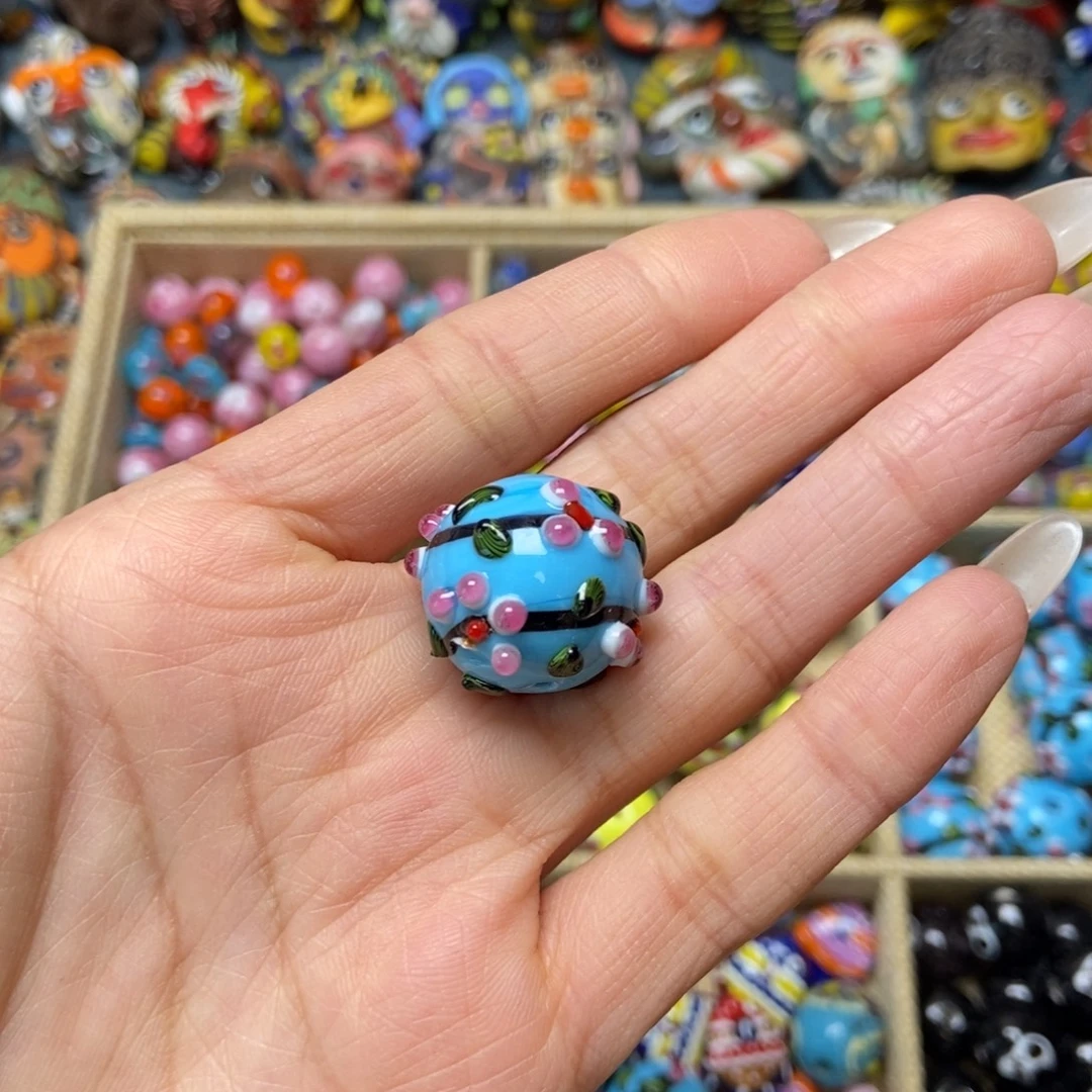 琉璃颈饰琉璃花珠