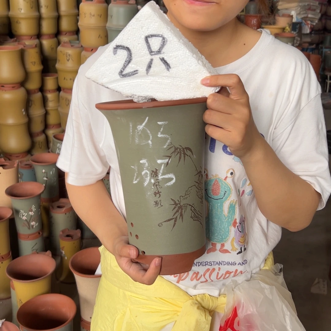宜兴川阁紫砂花盆