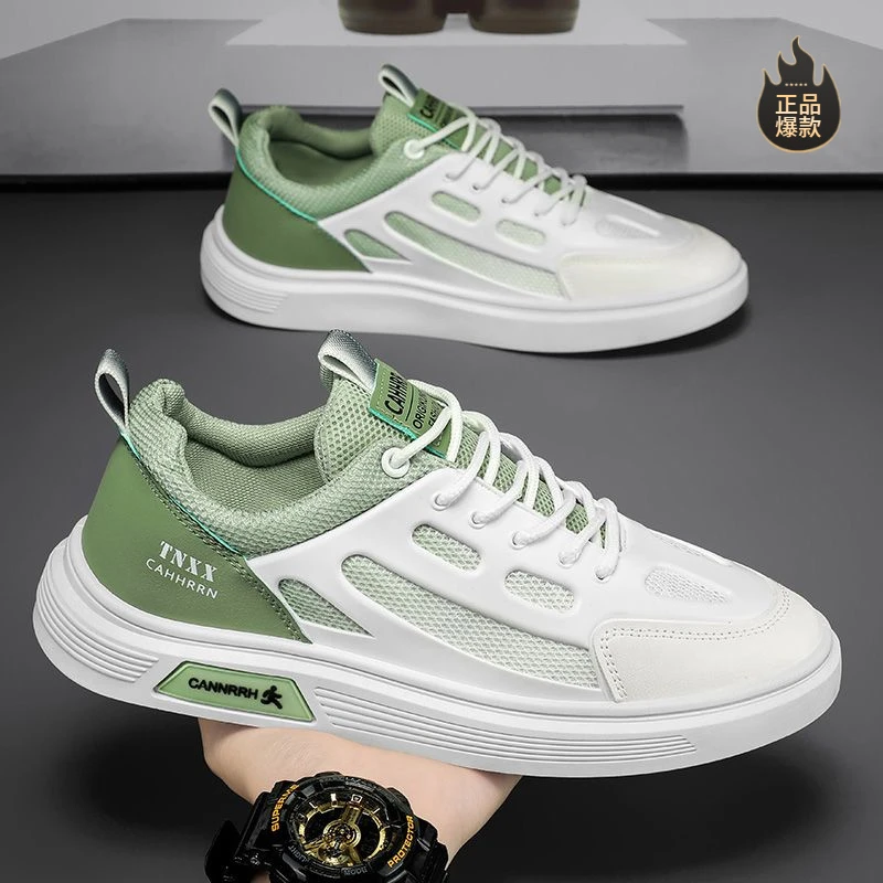 【正品】断码网面鞋男运动休闲鞋低帮镂空透气防臭2025新款潮流百搭