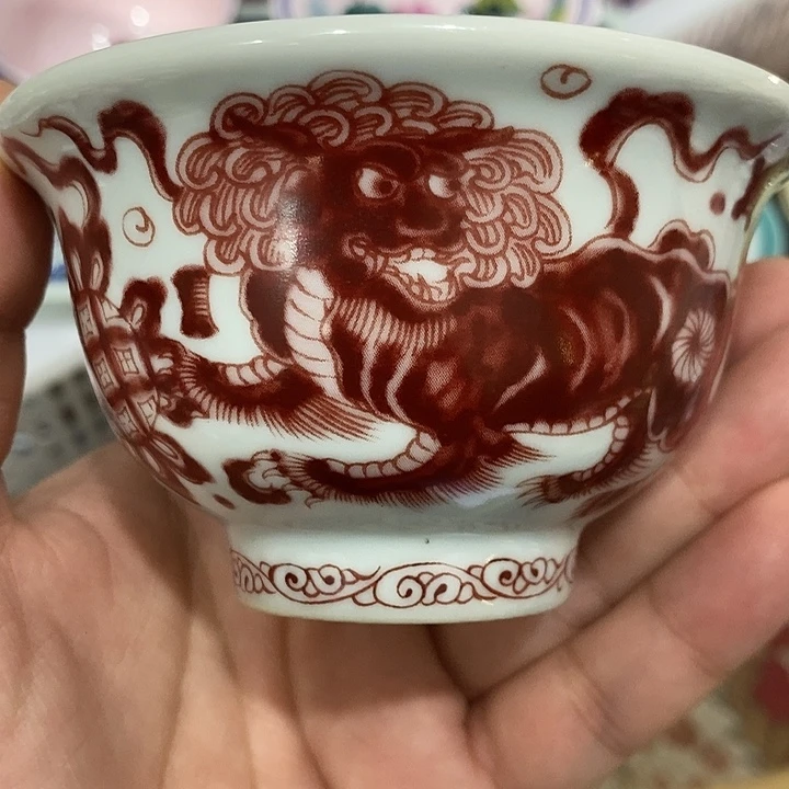 陶摆件景德镇陶瓷主人杯13444