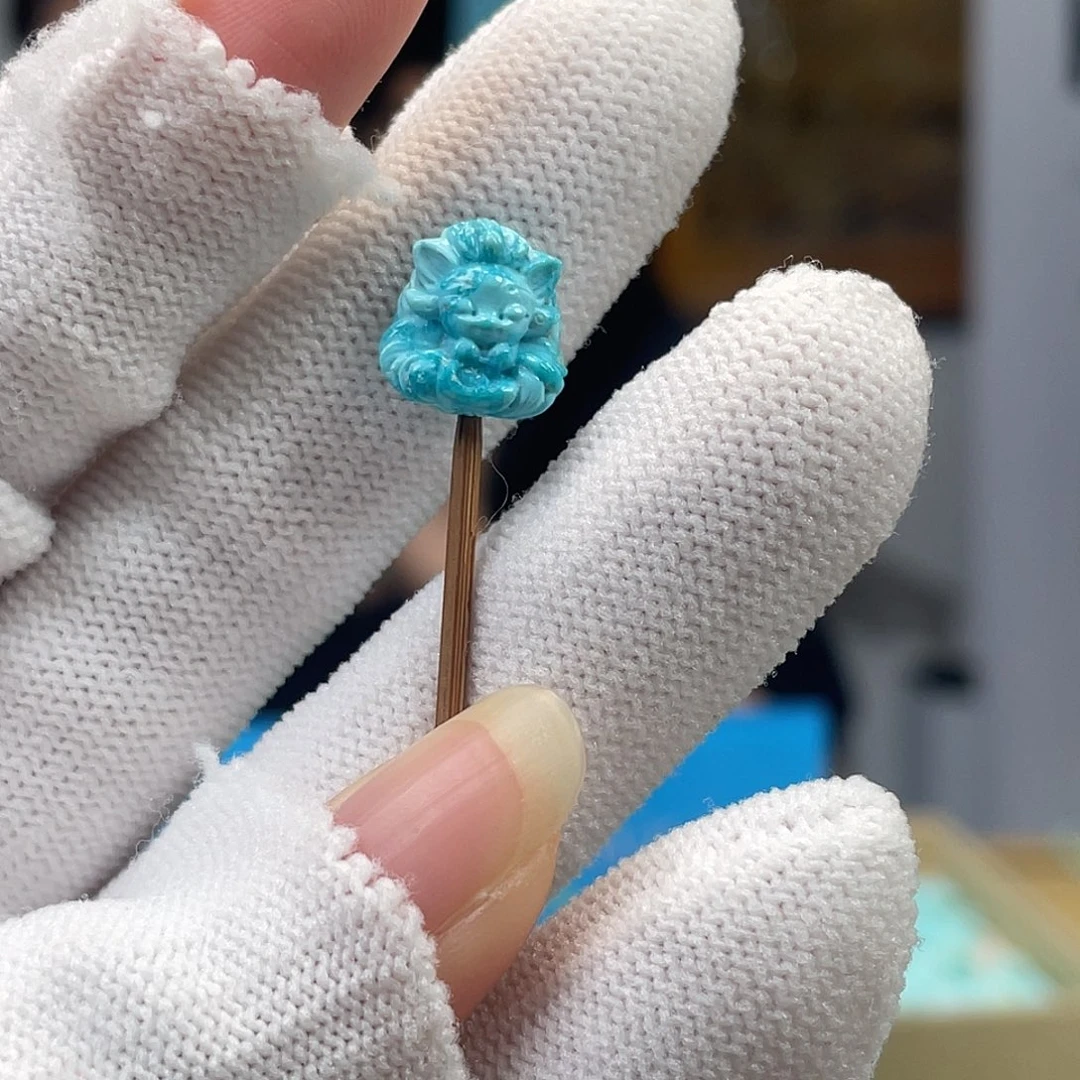 绿松石未镶嵌挂件