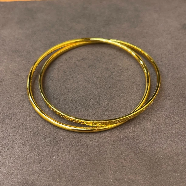 铜合金手镯 MT75-碎冰冰环环相扣手镯按圈口拍2629