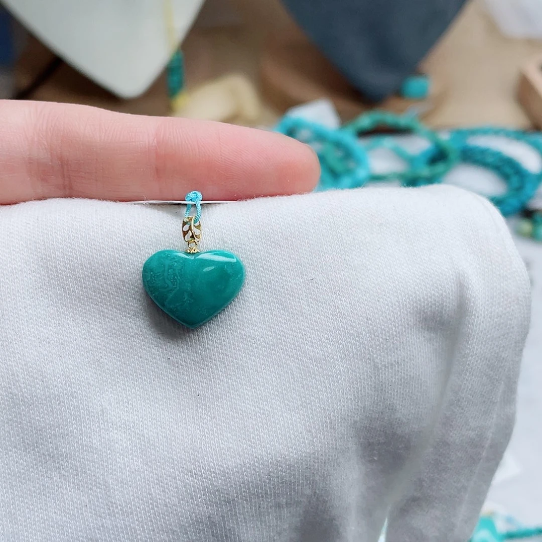 绿松石18K金镶嵌绿松石