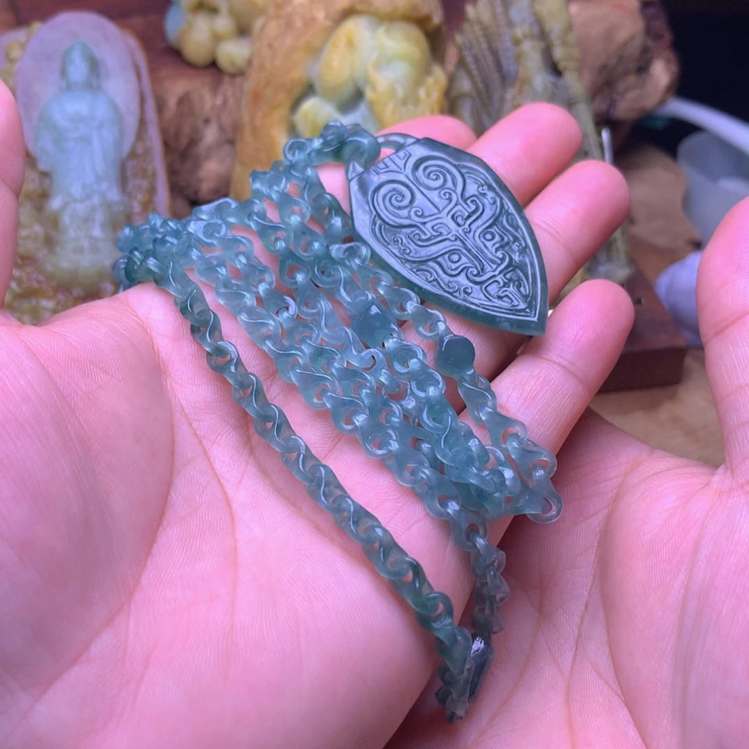 柱***子定制翡翠未镶嵌翡翠