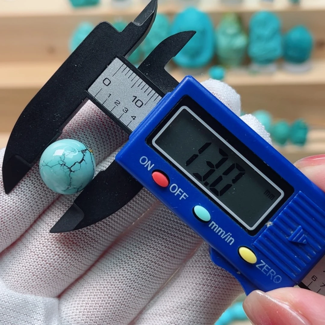 绿松石未镶嵌圆珠