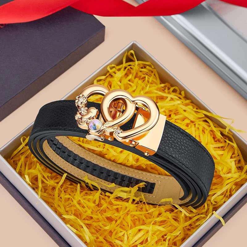 情人节礼物轻奢皮带女真皮洋装腰带女装饰新款时尚百搭商务高档